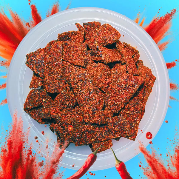 Sour Blue Razz Chamoy Strips (6 oz)