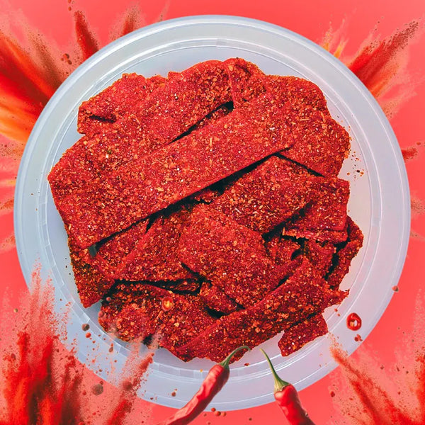 Sour Strawberry Chamoy Strips (6 oz)